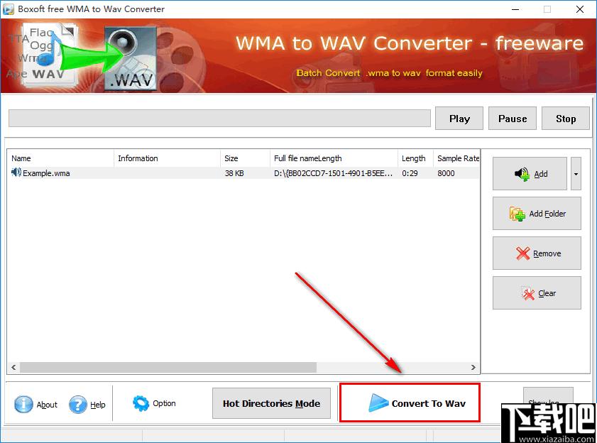 Boxoft WMA to Wav converter下载,音频转换,wma转换,格式转换