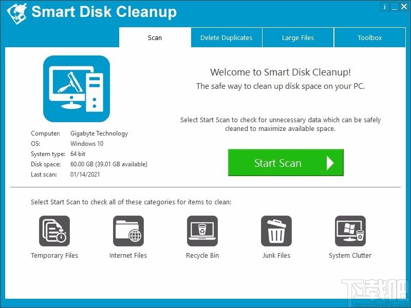 Smart Disk Cleanup下载,磁盘清理软件,磁盘清理