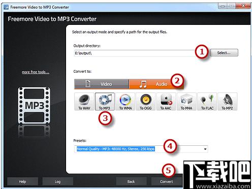 Freemore Video to MP3 Converter下载,视频转换,音频提取