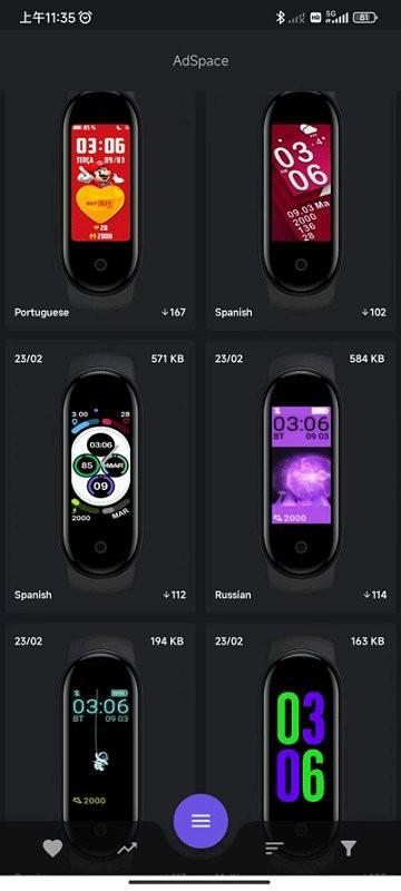 小米手环5表盘资源app(mi band 5 的 watchfaces)下载,小米app,手环app,miband5的watchfaces